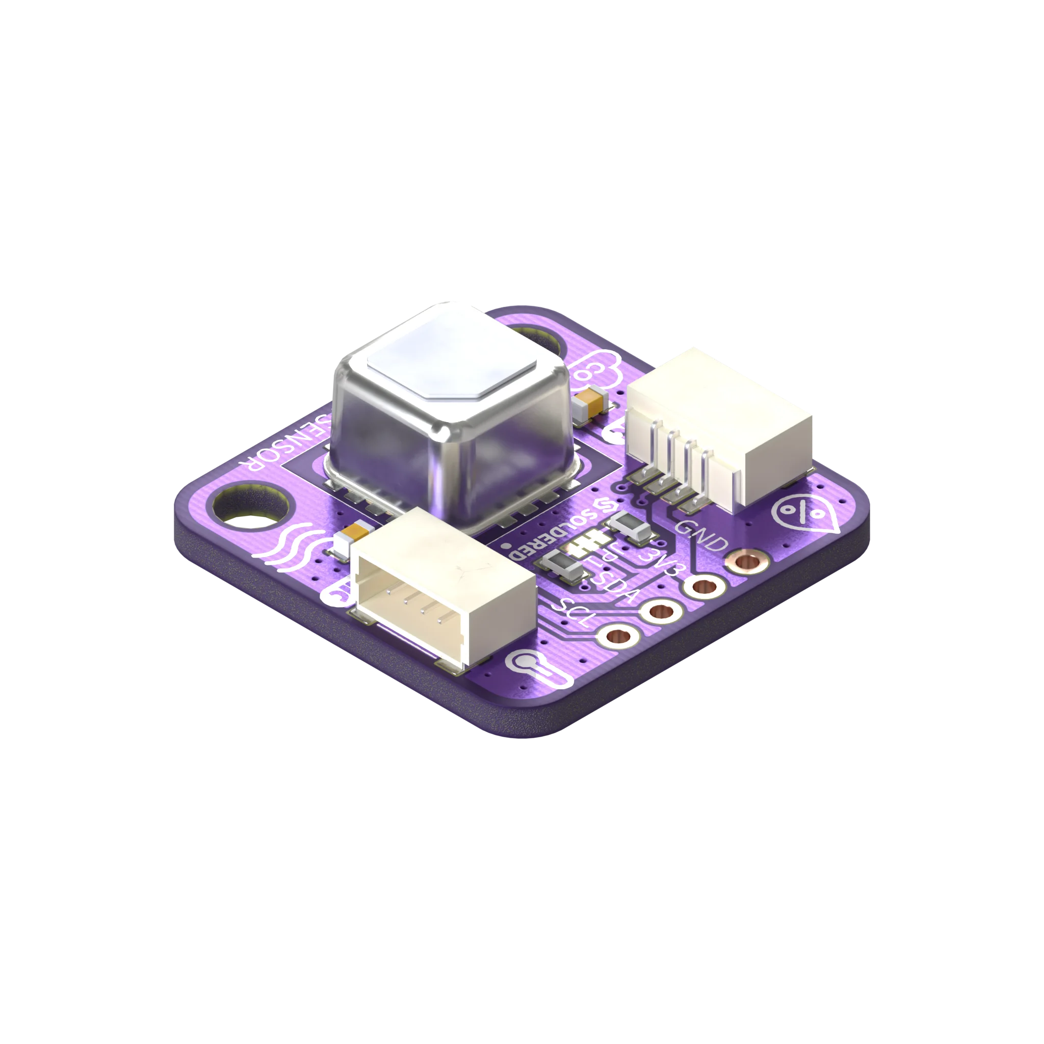 Soldered SCD43 CO2 Sensor Breakout
